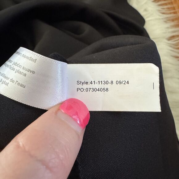 Eloquii Peplum Shirt Women’s Plus Size 22 Black Flare Sleeve Blouse Office NWT - Picture 12 of 13